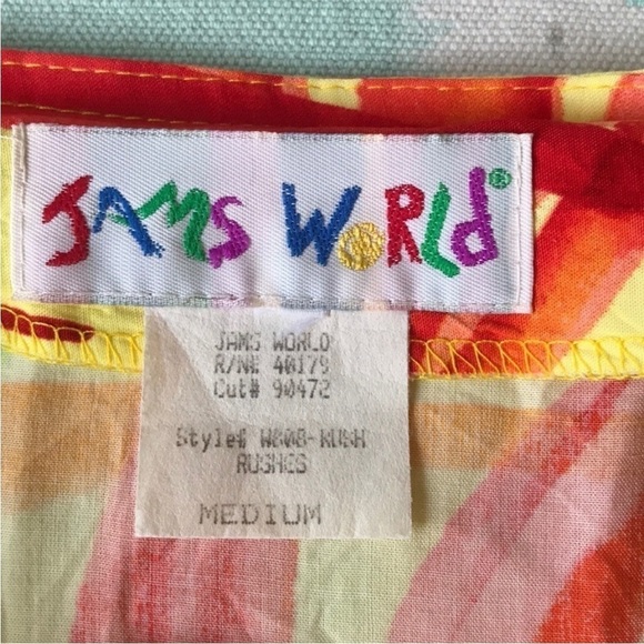 Jams World Vintage Rush Rushes Palm Print Maxi Wrap Skirt - Picture 6 of 10